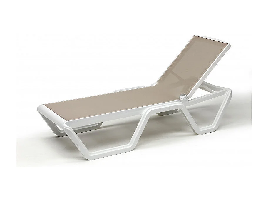 Bain de soleil sur roulettes VELA blanc