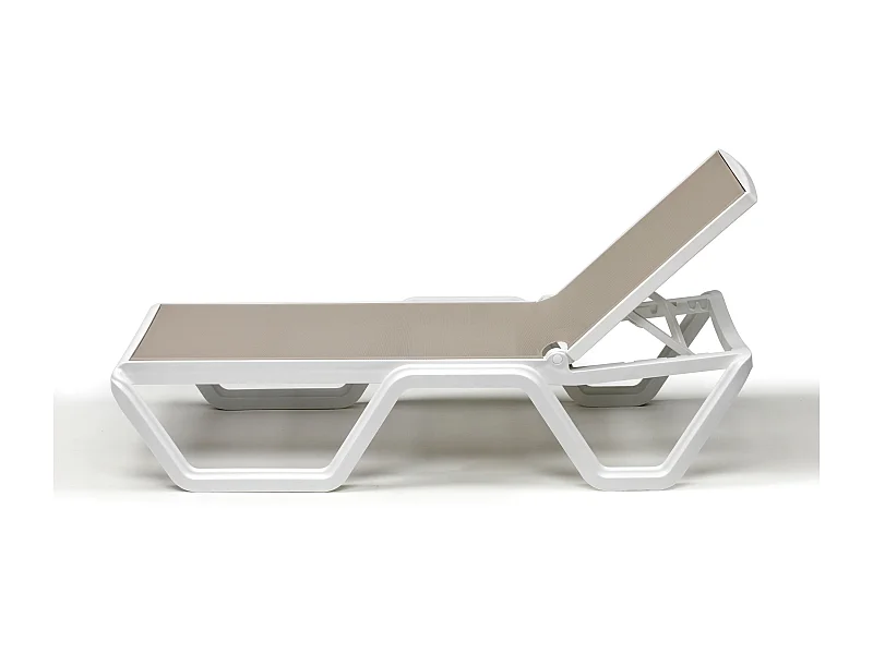 Bain de soleil sur roulettes VELA blanc