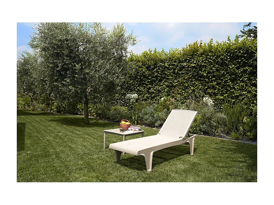 Bain de soleil Tahiti taupe ajustable