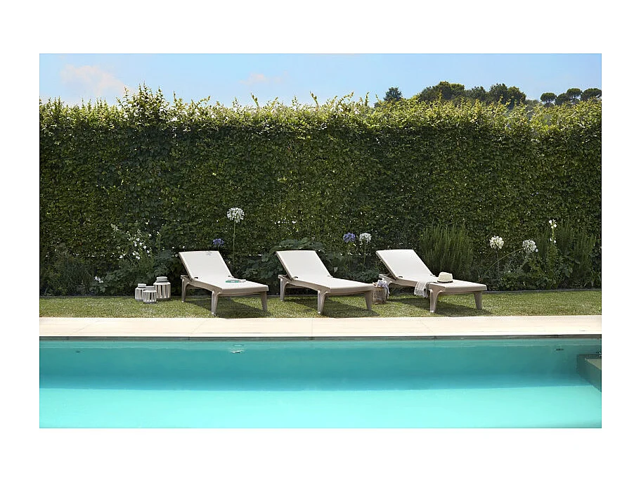 Bain de soleil Tahiti taupe ajustable