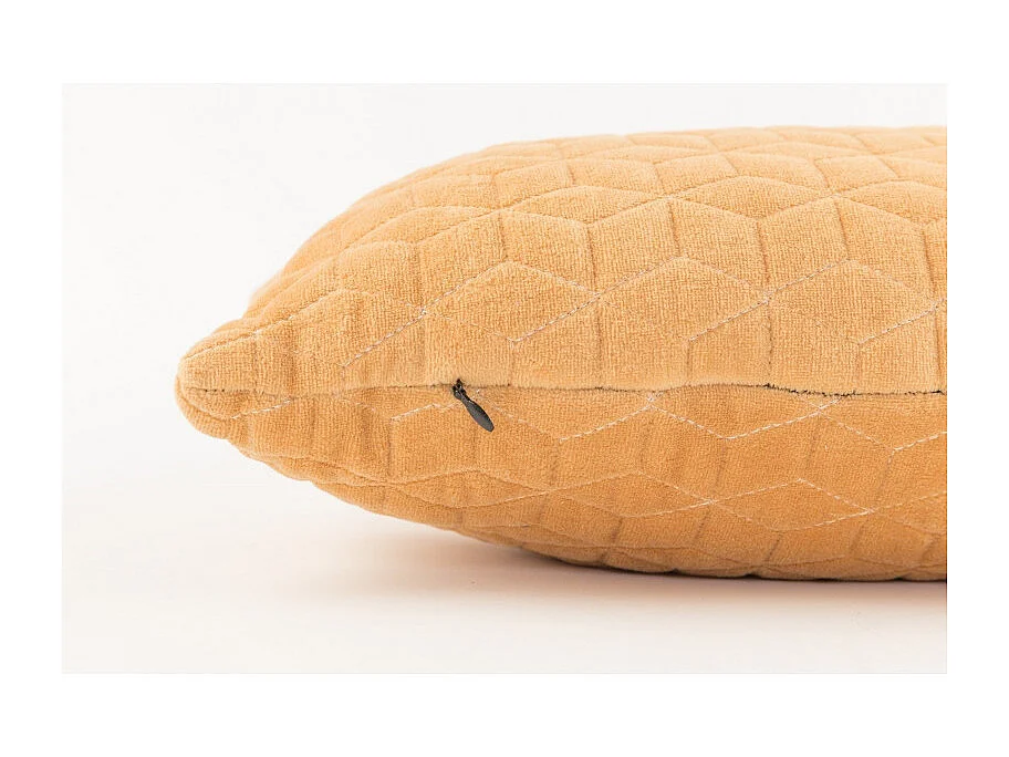 Coussin Iris, Tissu, Camel
