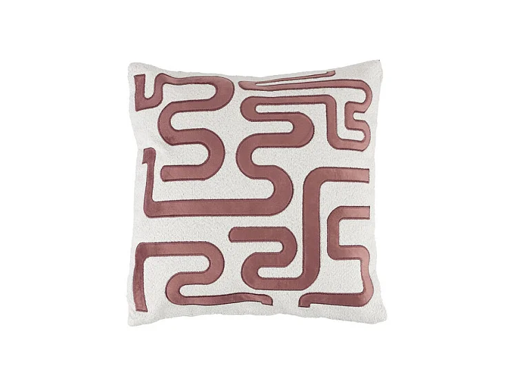 Coussin déco 40x40 cm motif tissu