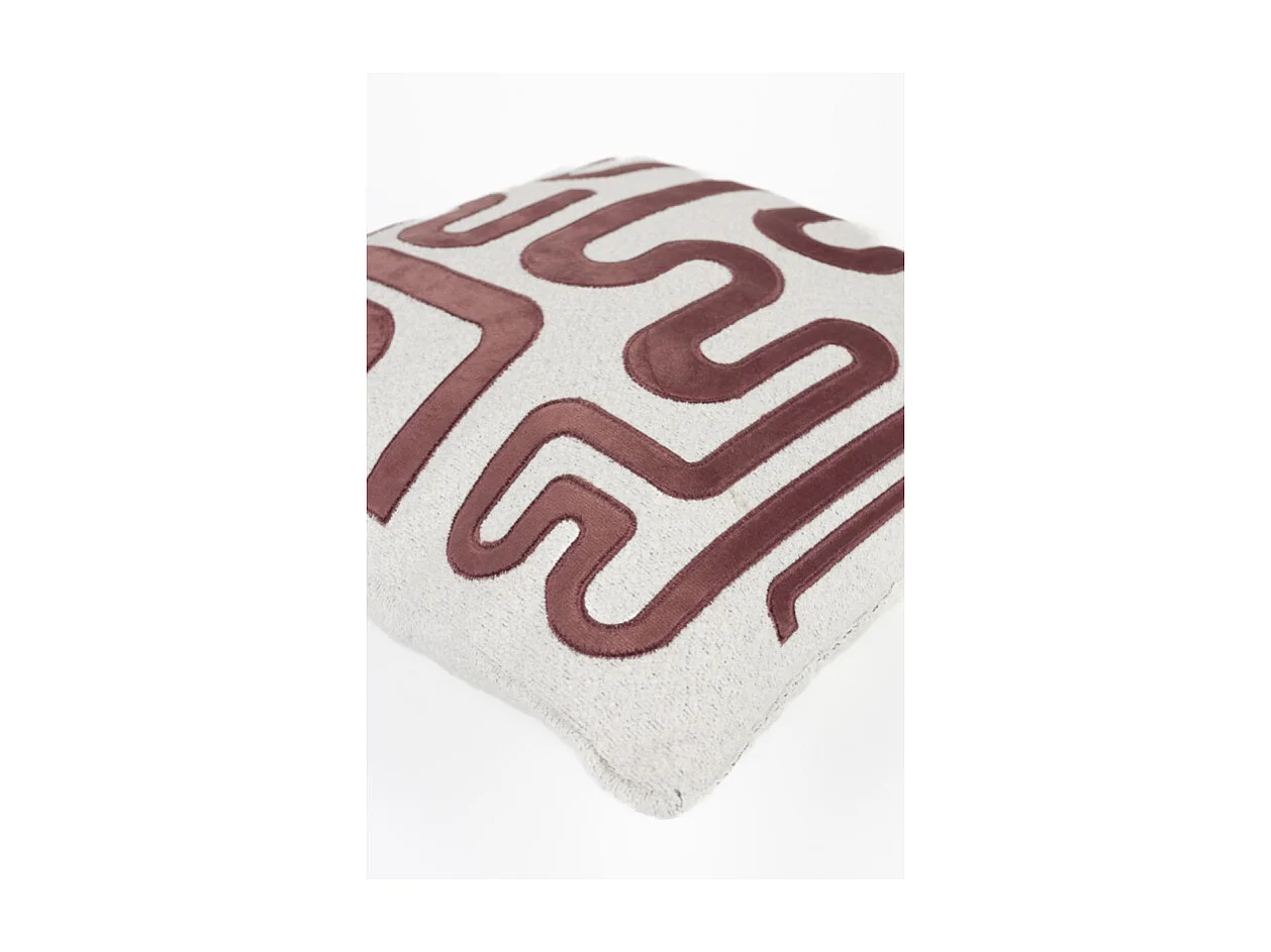 Coussin déco 40x40 cm motif tissu