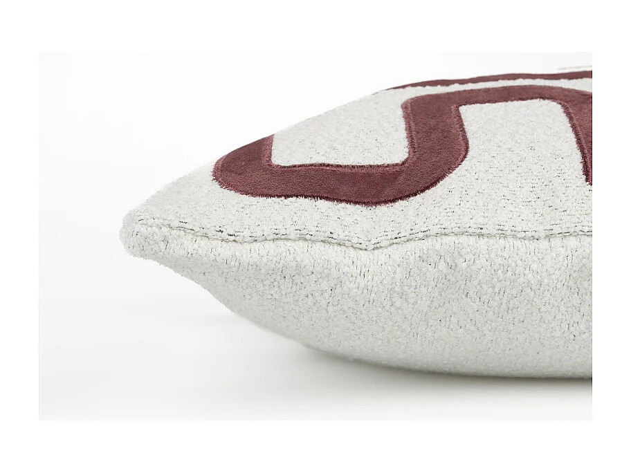 Coussin déco 40x40 cm motif tissu