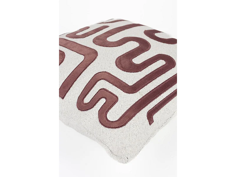 Coussin déco 40x40 cm motif tissu