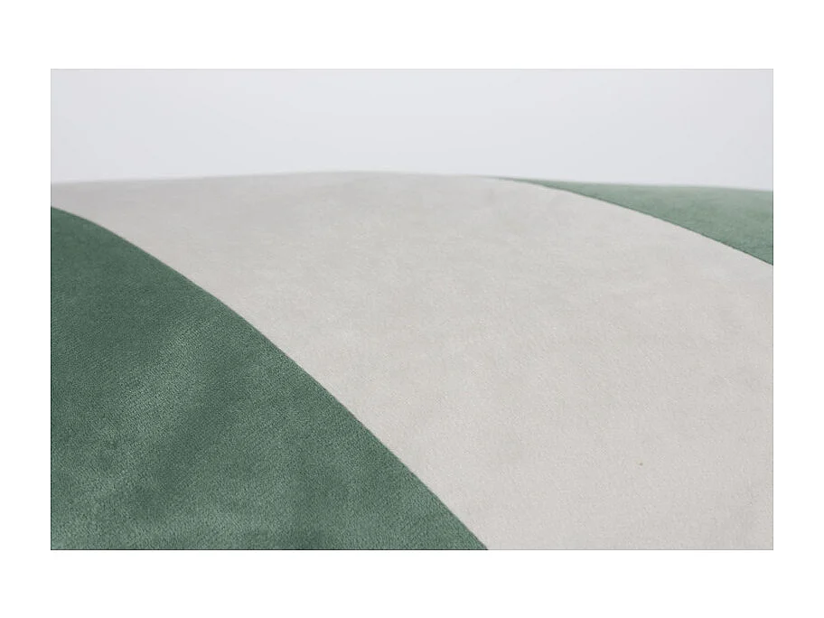 Coussin décoratif vert et blanc 30 x 60 cm