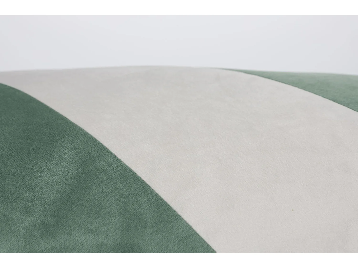 Coussin décoratif vert et blanc 30 x 60 cm