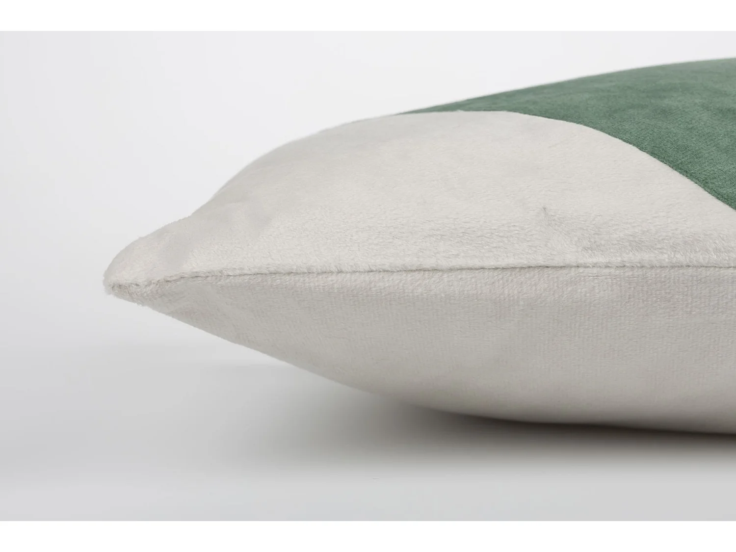 Coussin décoratif vert et blanc 30 x 60 cm