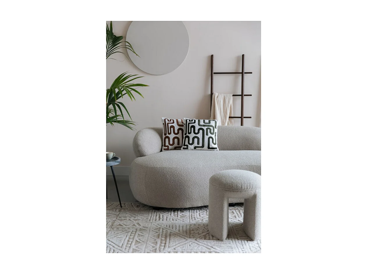 Coussin déco 40x40 cm motif tissu