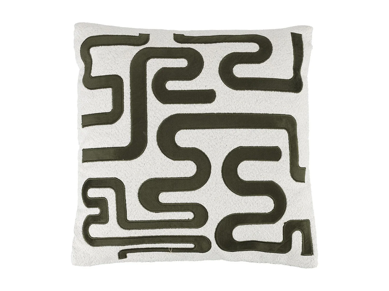 Coussin déco 40x40 cm motif tissu