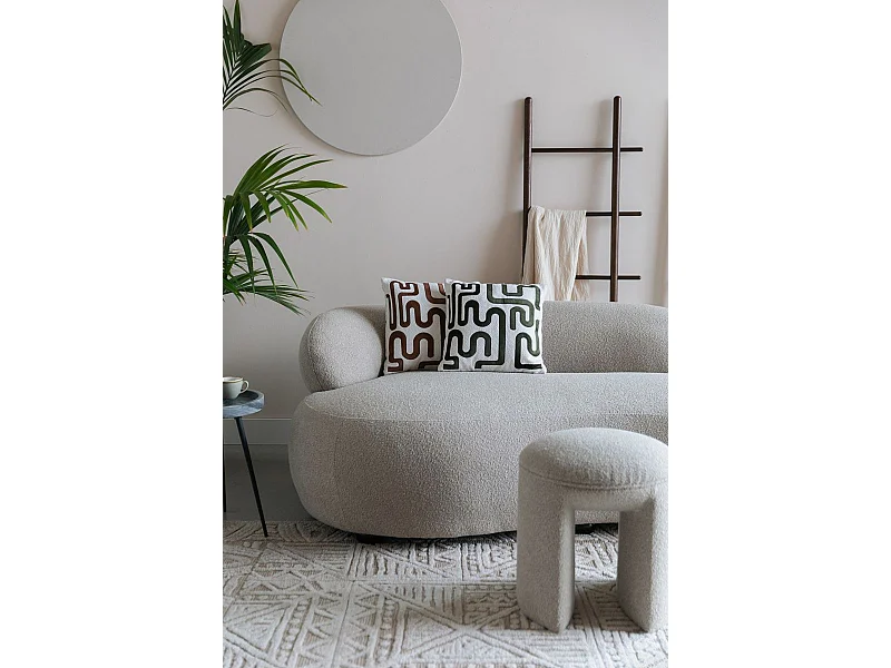 Coussin déco 40x40 cm motif tissu