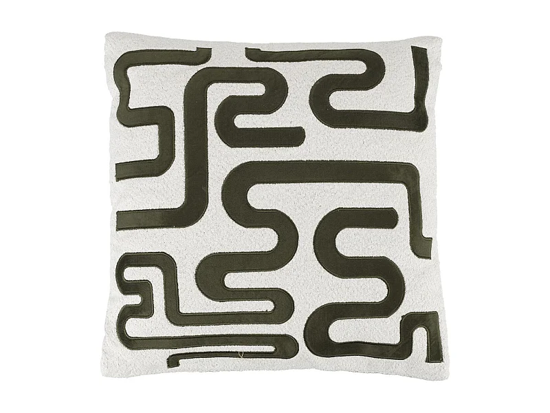 Coussin déco 40x40 cm motif tissu