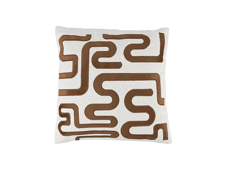 Coussin déco 40x40 cm motif tissu