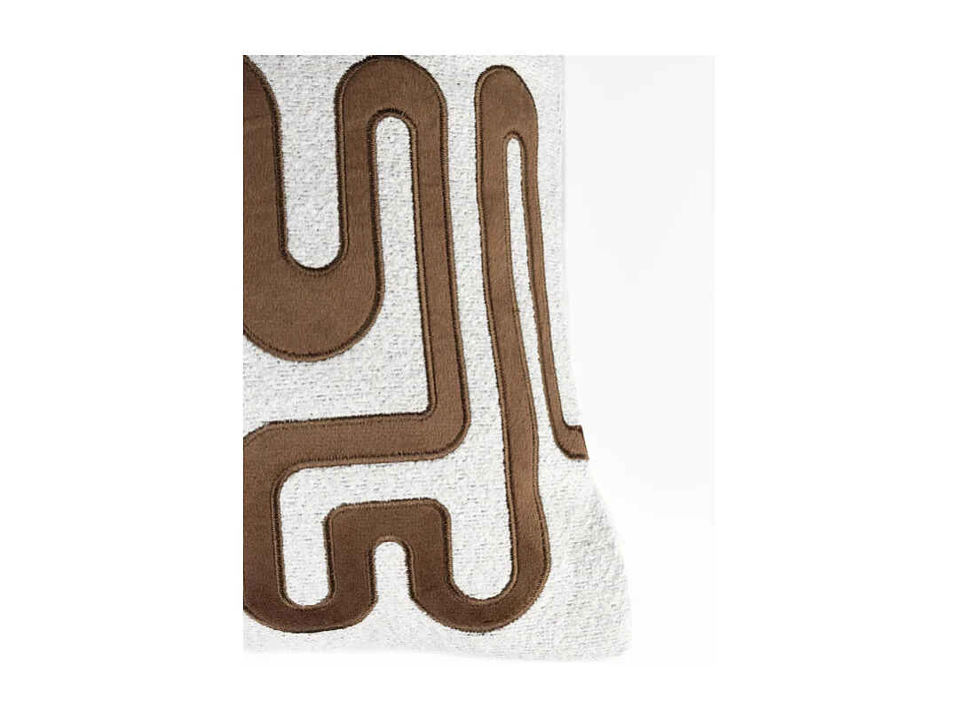 Coussin déco 40x40 cm motif tissu