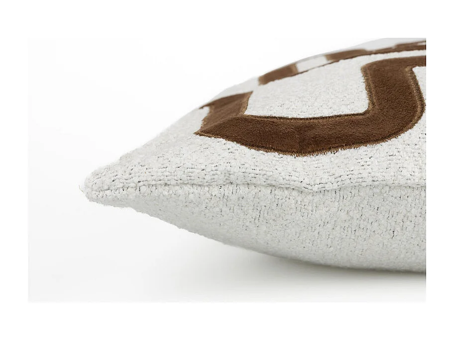 Coussin déco 40x40 cm motif tissu