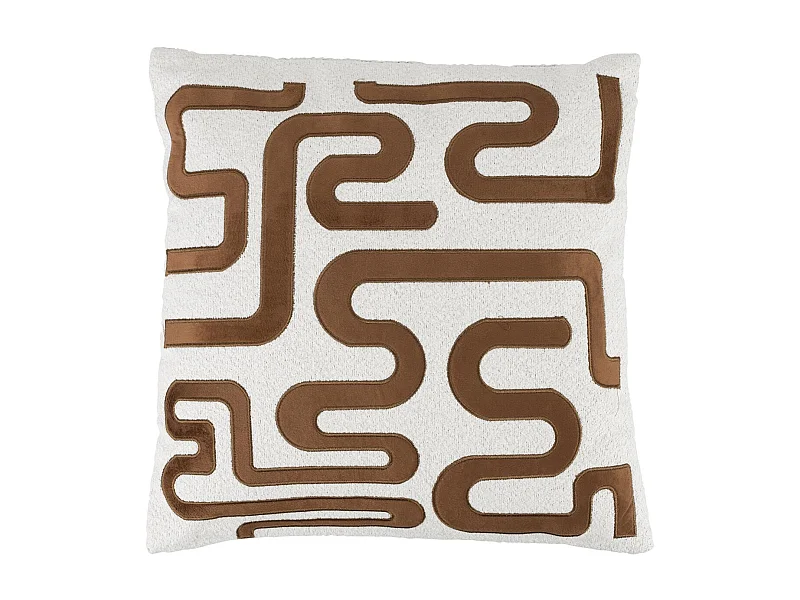 Coussin déco 40x40 cm motif tissu