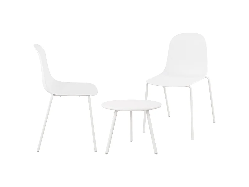 Ensemble de jardin - Table + 2 Chaises - Berdin