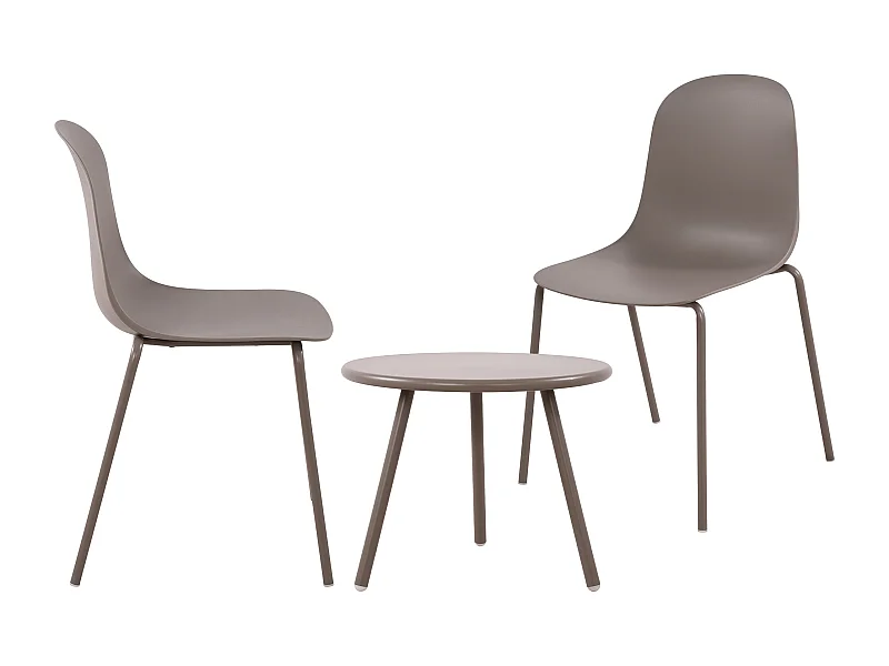 Ensemble de jardin - Table + 2 Chaises - Berdin