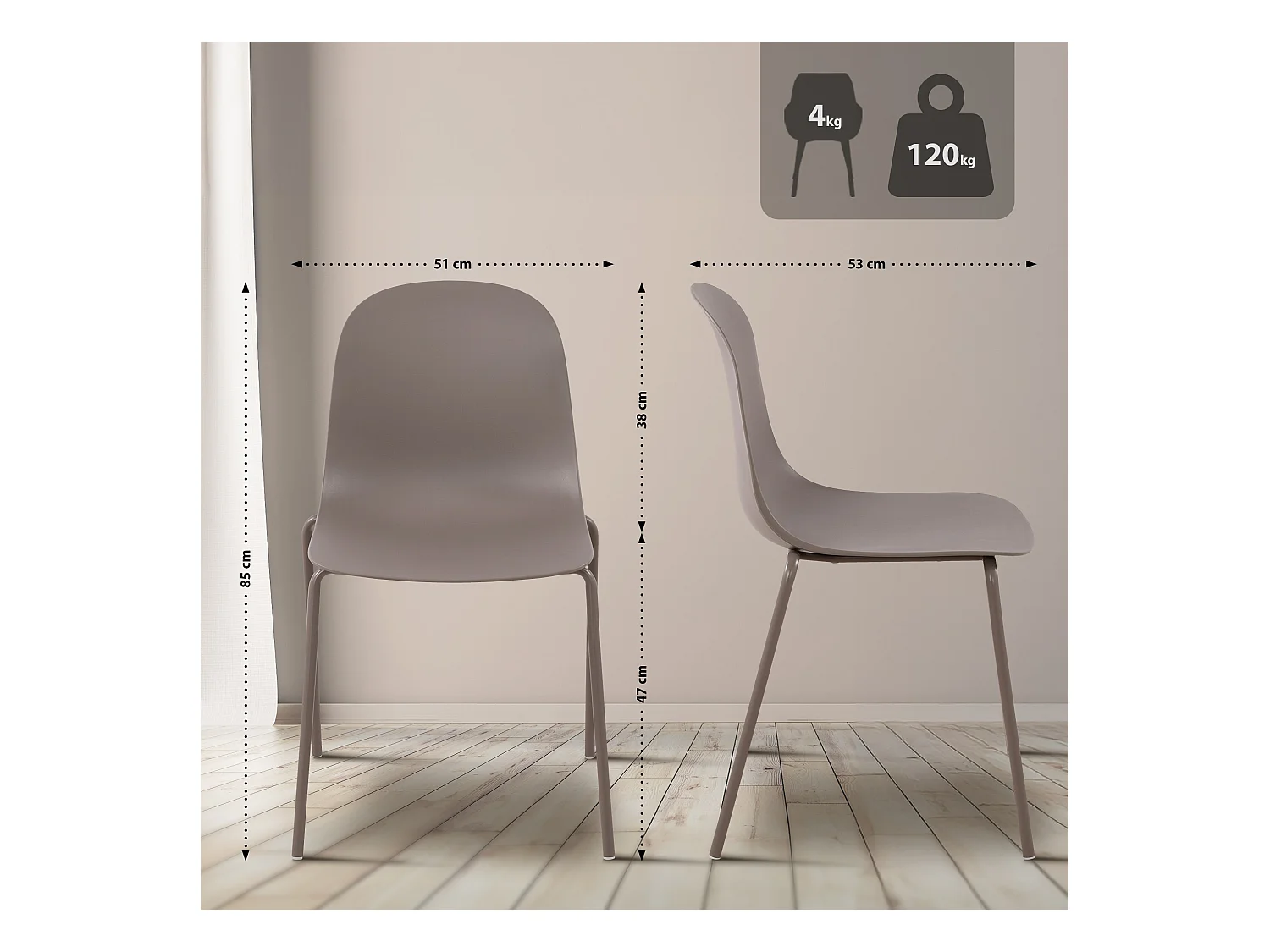 Ensemble de jardin - Table + 2 Chaises - Berdin