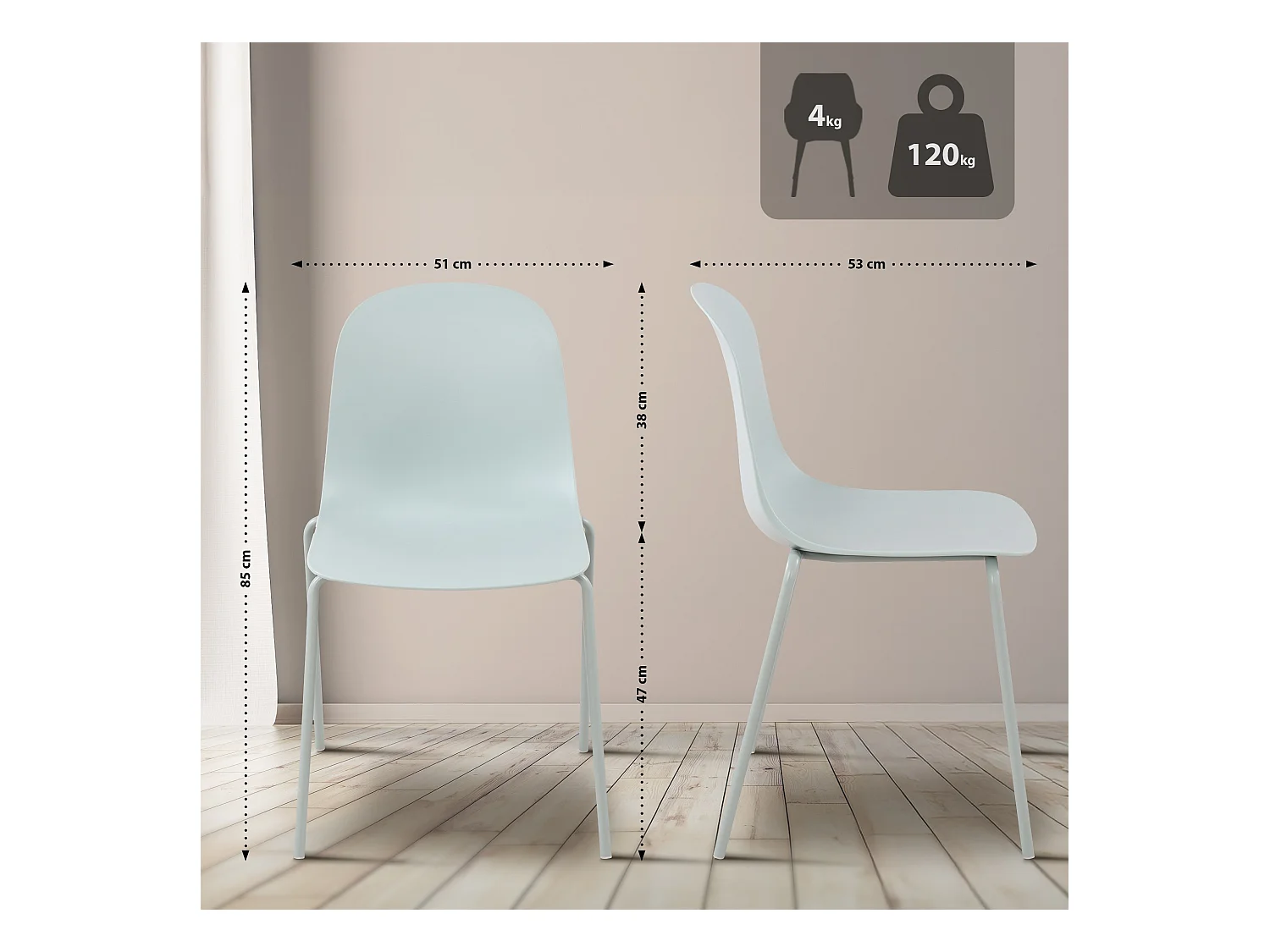 Ensemble de jardin - Table + 2 Chaises - Berdin