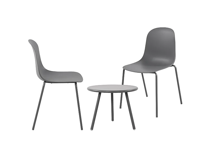 Ensemble de jardin - Table + 2 Chaises - Berdin