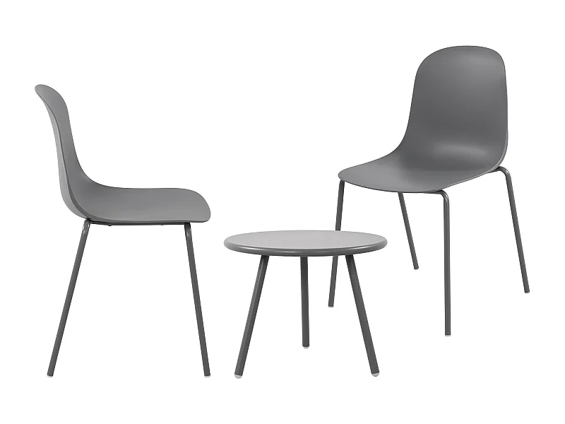 Ensemble de jardin - Table + 2 Chaises - Berdin