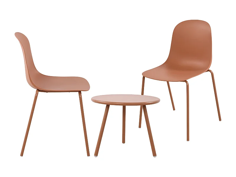 Ensemble de jardin - Table + 2 Chaises - Berdin