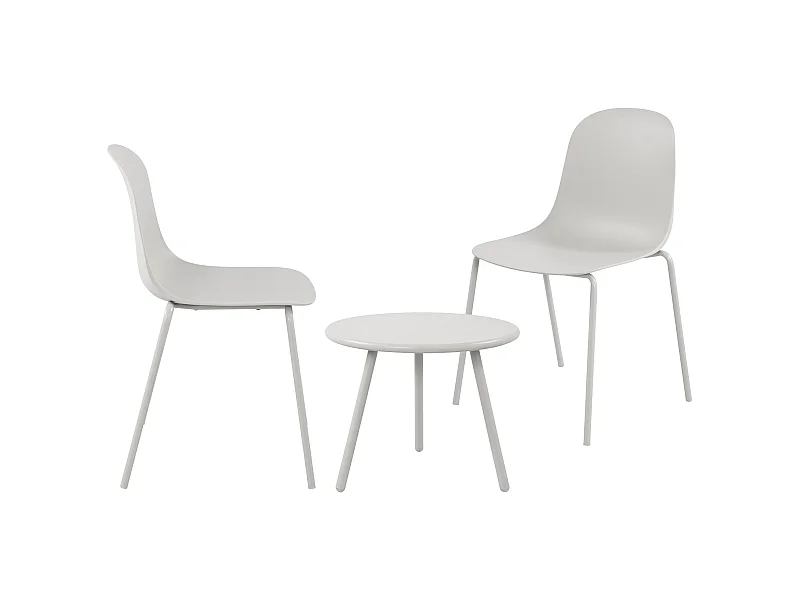 Ensemble de jardin - Table + 2 Chaises - Berdin