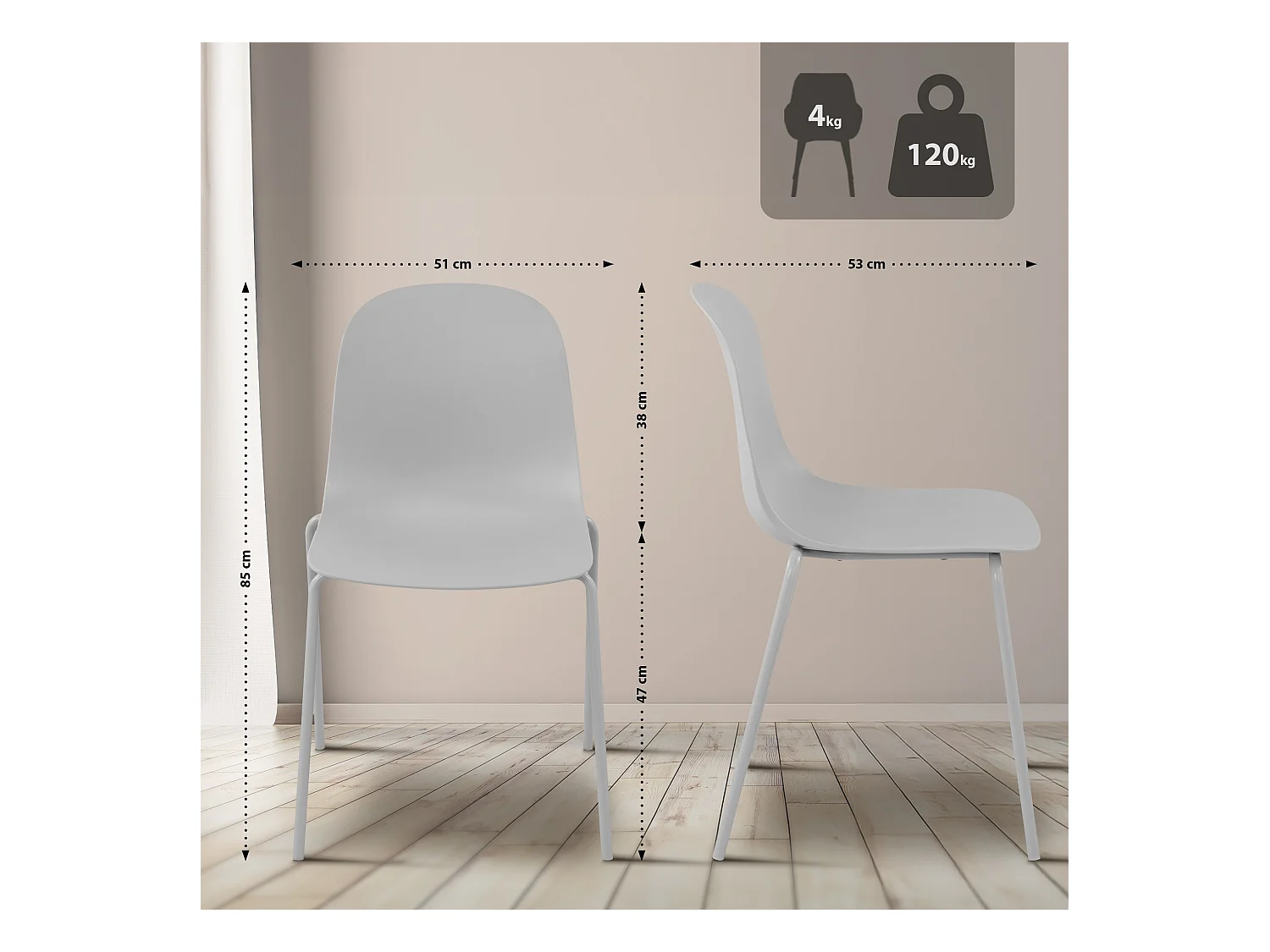 Ensemble de jardin - Table + 2 Chaises - Berdin