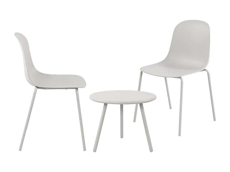 Ensemble de jardin - Table + 2 Chaises - Berdin