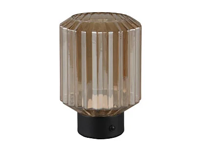 Lampe de table rechargeable en verre et métal Lord