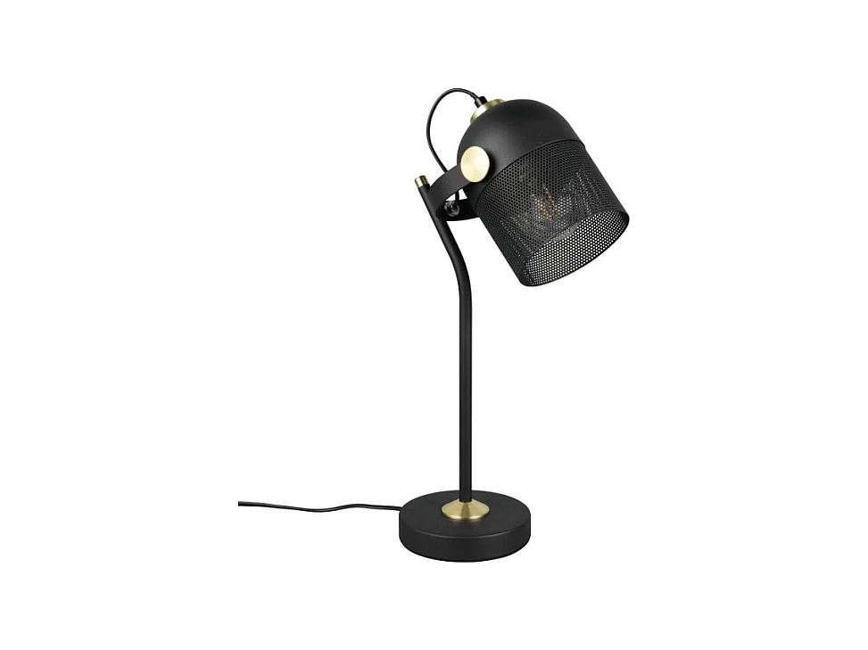 Lampe à poser E27 noir Mixa