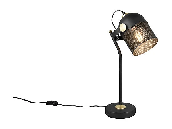 Lampe à poser E27 noir Mixa