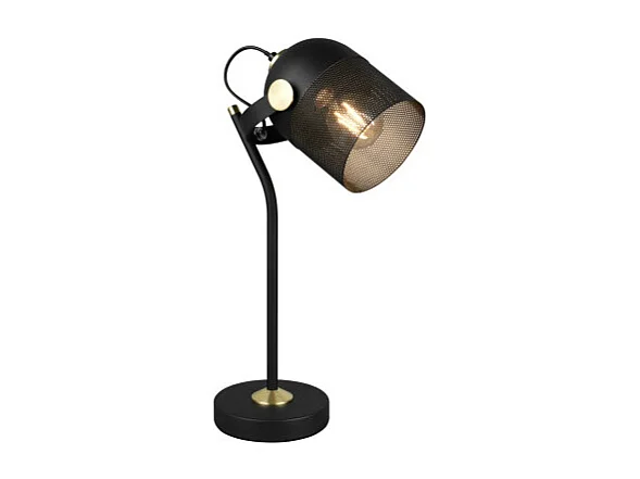 Lampe à poser E27 noir Mixa