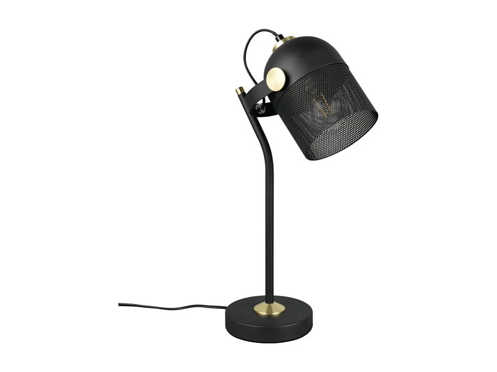 Lampe à poser E27 noir Mixa