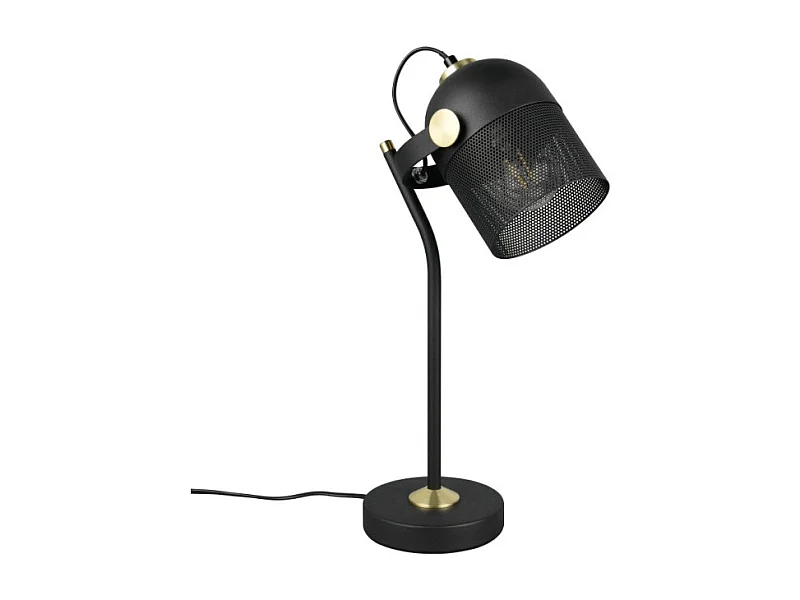 Lampe à poser E27 noir Mixa