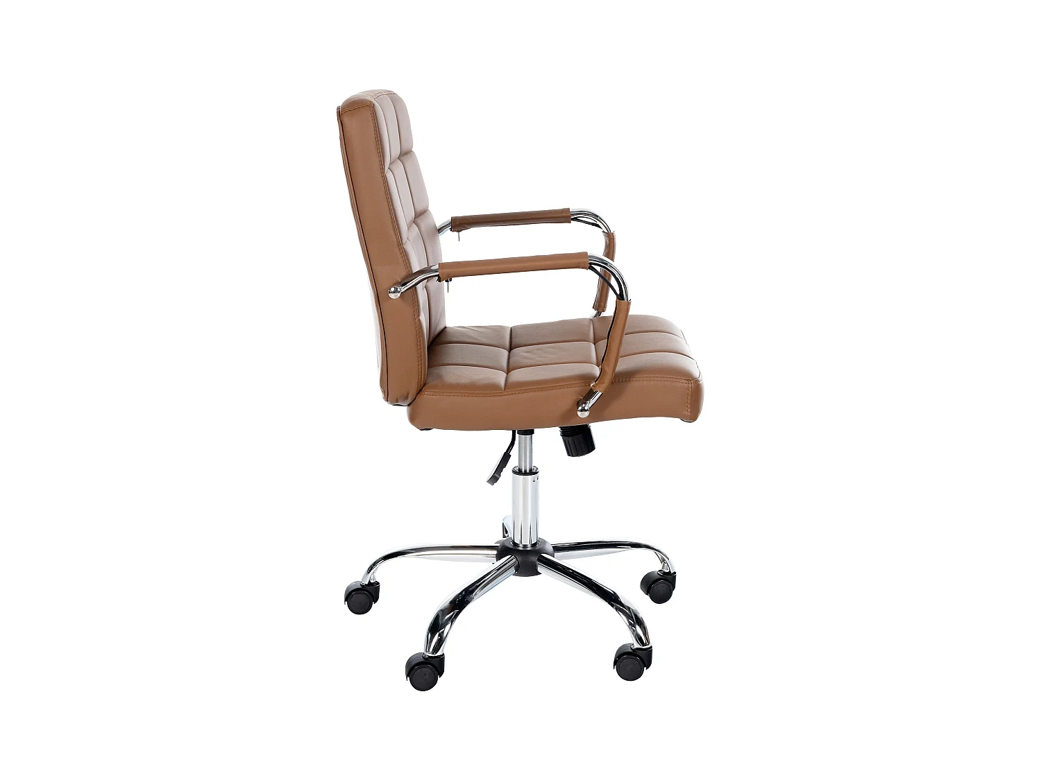 Chaise de bureau - Similicuir - Marron clair - Ashland