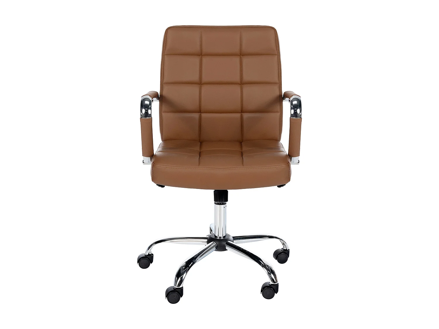 Chaise de bureau - Similicuir - Marron clair - Ashland