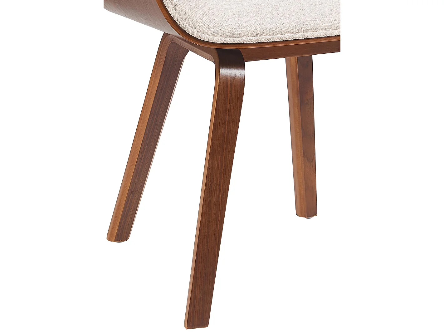 Chaise de conférence - Tissu - Noyer / Crème - Beverley