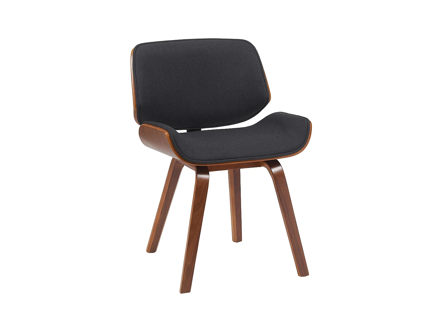 Chaise de conférence - Tissu - Noyer / Noir - Beverley