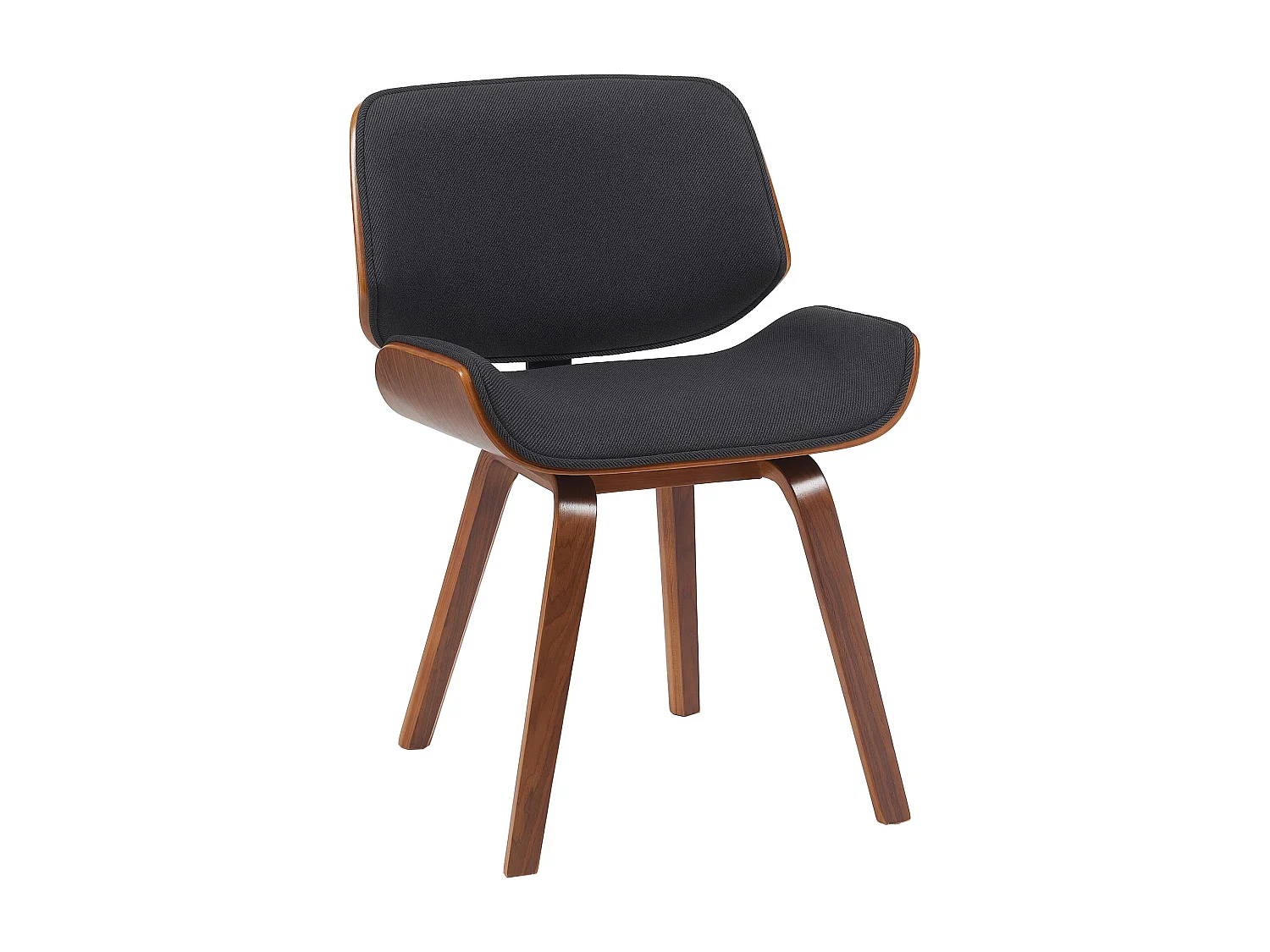 Chaise de conférence - Tissu - Noyer / Noir - Beverley