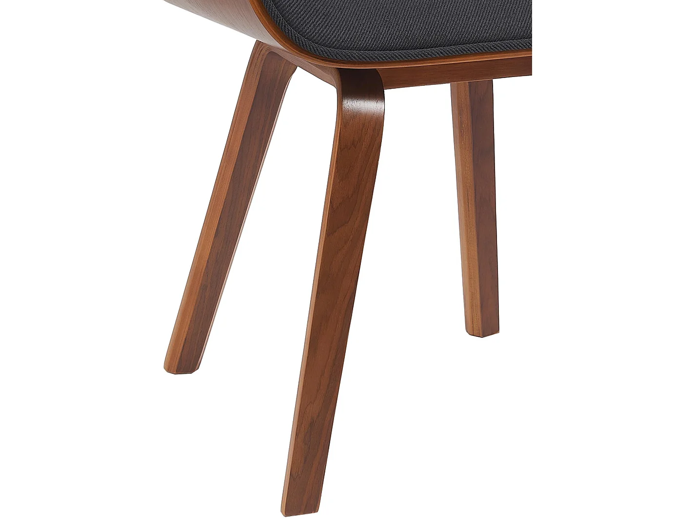 Chaise de conférence - Tissu & Noir - Noyer / Noir - Beverley
