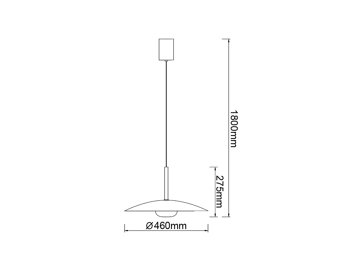 Suspension réglable LED ronde ø46 cm Lidia