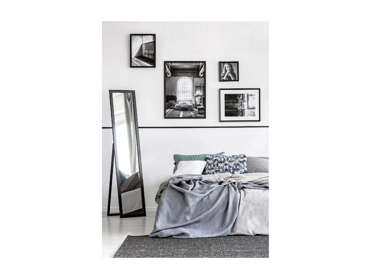 Miroir sur socle en bois 160 x 40 cm Tina