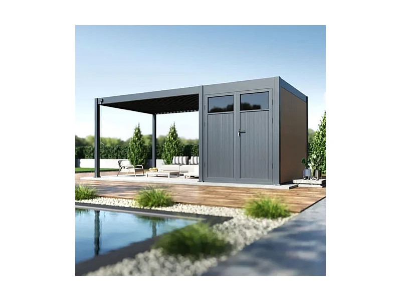 Casetta da giardino per pergola bioclimatica autoportante Ombréa - 3M