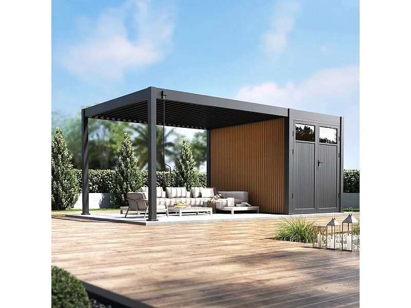 Casetta da giardino per pergola bioclimatica autoportante Ombréa - 3M