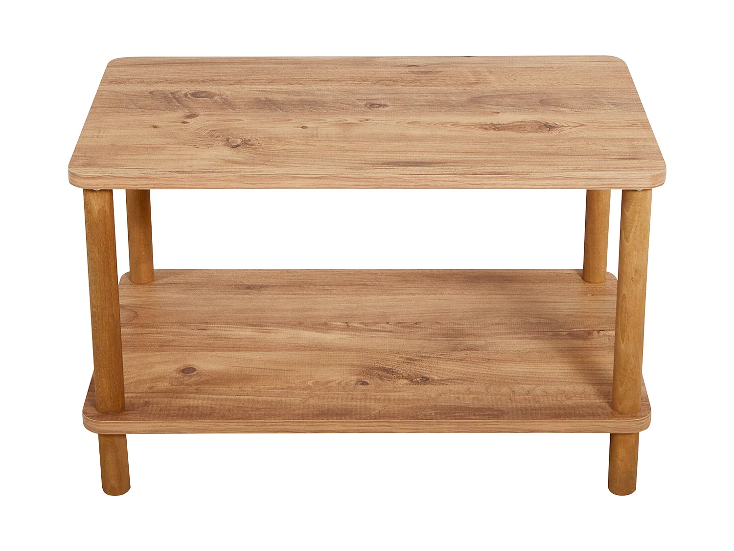Table basse rectangulaire Jelling 43 x 70 x 44 cm effet bois [en.casa]