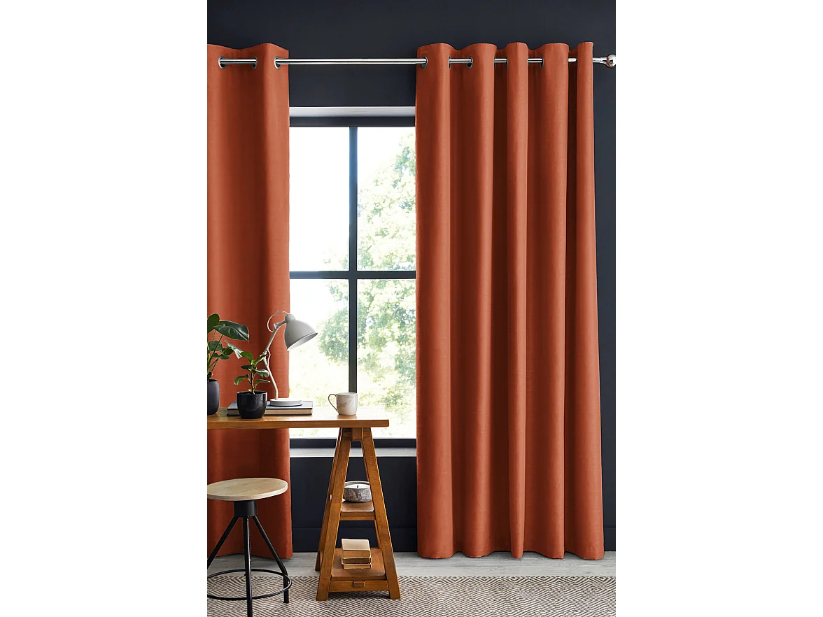 1 Rideau Occultant 140 x 180 cm Obscura Terracotta