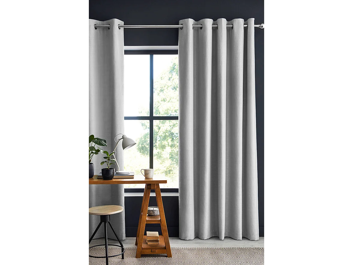 1 Rideau Occultant 140 x 280 cm Obscura Gris clair