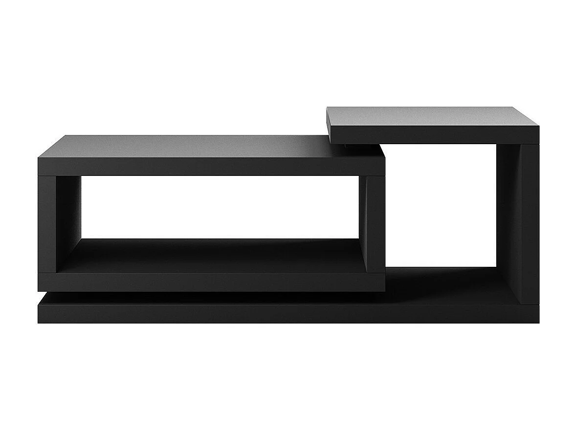 Tavolino da caffè design della collezione BERGAMO. Colore nero super opaco, stile design.